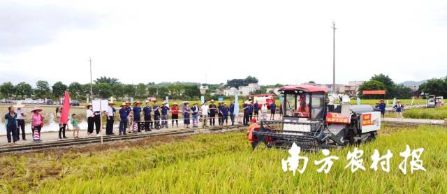 7月早稻机收减损大比武广州赛区现场  