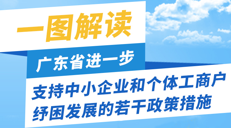 一图读懂广东省进一步支持中小企业和个体工商户纾困发展的若干政策措施