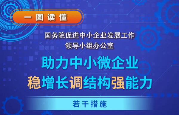 一图读懂《助力中小微企业稳增长调结构强能力若干措施》