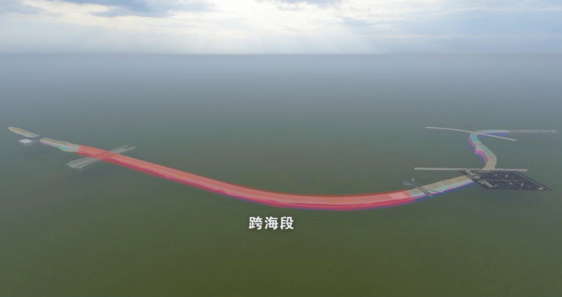 穿海段示意图