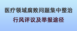 医疗领域腐败问题集中整治