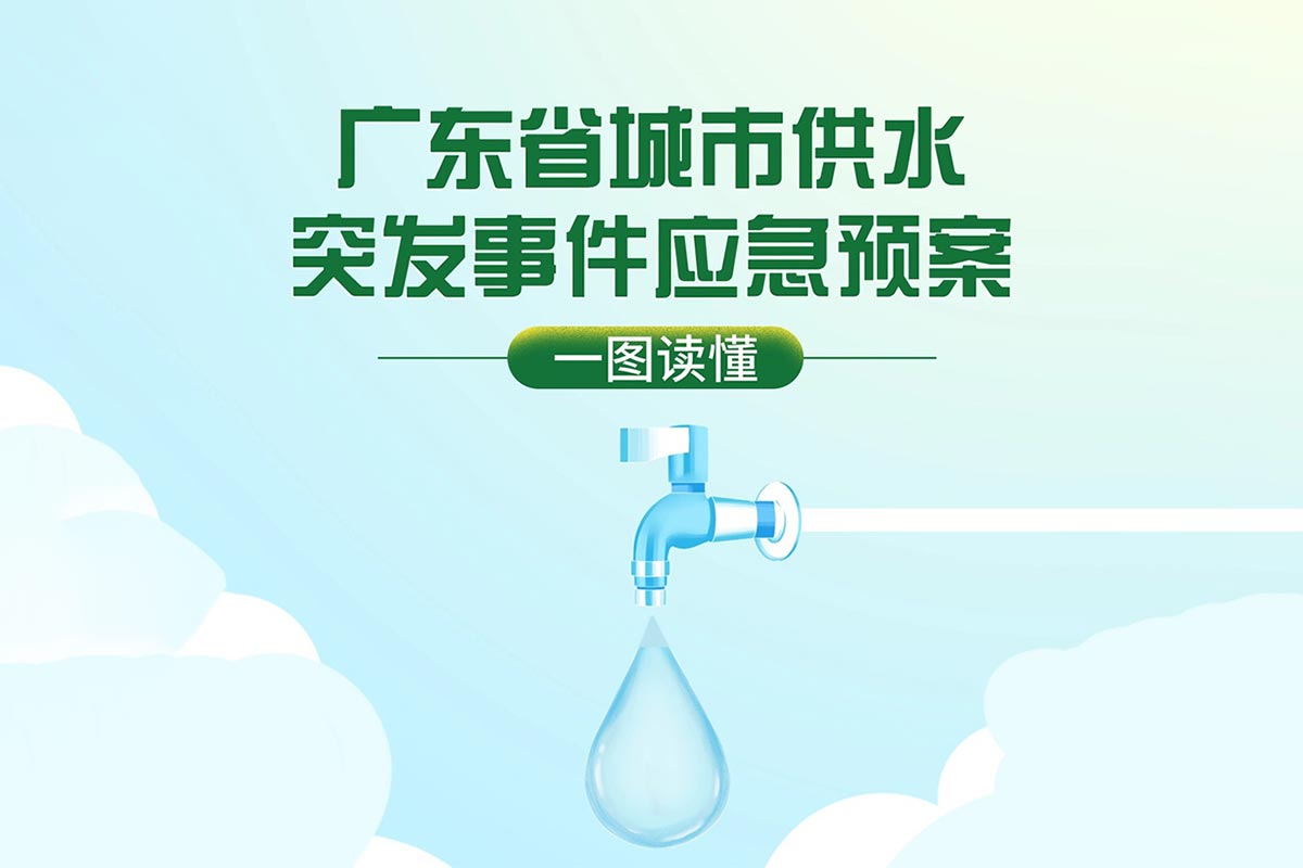 一图读懂广东省城市供水突发事件应急预案