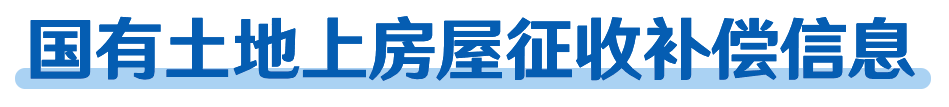 国有土地上房屋征收补偿信息